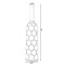 Uniquewise Decorative Contemporary Floor Vase White Carved Divot Bubble Design with Tall Neck, 26 Inch QI004180.S - alternate 5